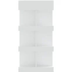 vidaXL - Bartafel - Wit - Bewerkt hout