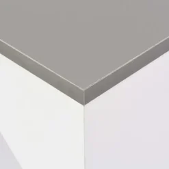 Bartafels-vidaXL - Bartafel - Wit - Bewerkt hout