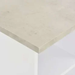 vidaXL - Bartafel - Wit - Bewerkt hout