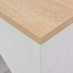 vidaXL - Bartafel - Wit - Bewerkt hout