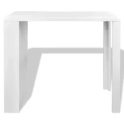 Bartafels-vidaXL - Bartafel - Wit - MDF