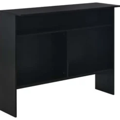 vidaXL - Bartafel - Zwart - Bewerkt hout
