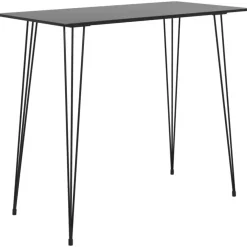 vidaXL - Bartafel - Zwart - MDF