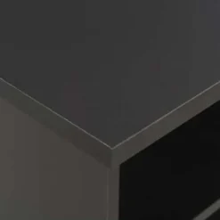 vidaXL - Bartafel - Zwart - Bewerkt hout