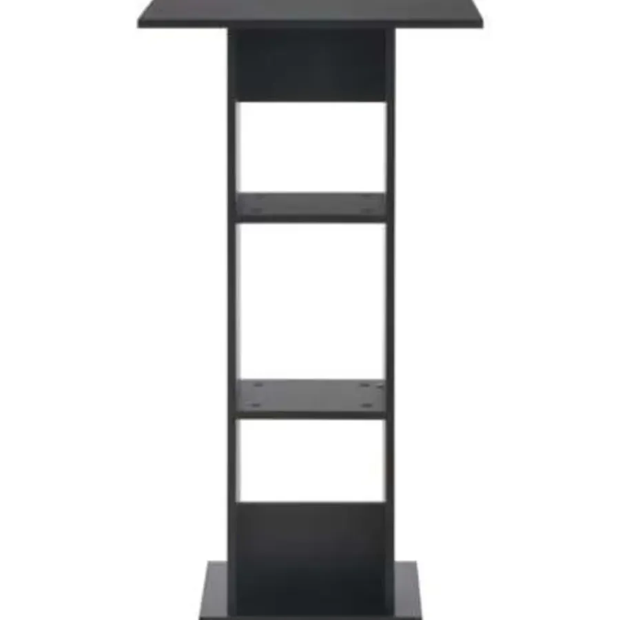 vidaXL - Bartafel - Zwart - Bewerkt hout
