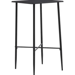 vidaXL - Bartafel - Zwart - MDF