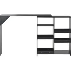 Bartafels-vidaXL - Bartafel - Zwart - Bewerkt hout