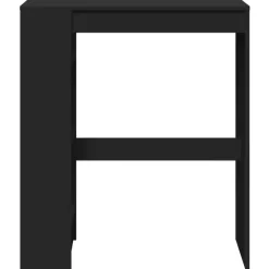 vidaXL - Bartafel met opbergruimte - Zwart - Bewerkt hout - 90x43 cm
