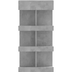 Bartafels-vidaXL - Bartafel met opbergruimte - Betongrijs - Bewerkt hout - 100x50 cm