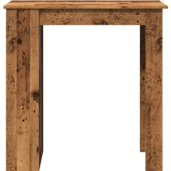 Bartafels-vidaXL - Bartafel met schappen - Oud hout - Bewerkt hout - 102x50 cm