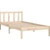 vidaXL - Bed frame - Bruin - Grenenhout - 90 x 200 cm