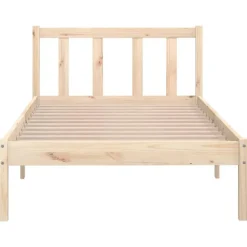 vidaXL - Bed frame - Bruin - Grenenhout - 90 x 200 cm