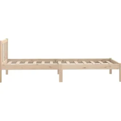 vidaXL - Bed frame - Bruin - Grenenhout - 90 x 200 cm