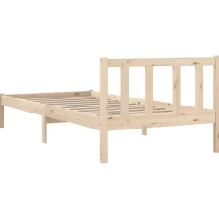 vidaXL - Bed frame - Bruin - Grenenhout - 90 x 200 cm