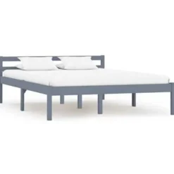 Twijfelaars-vidaXL - Bed frame - Grijs - Massief grenenhout - 120x200 cm