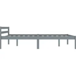 Twijfelaars-vidaXL - Bed frame - Grijs - Massief grenenhout - 120x200 cm