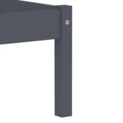 Twijfelaars-vidaXL - Bed frame - Grijs - Massief grenenhout - 120x200 cm