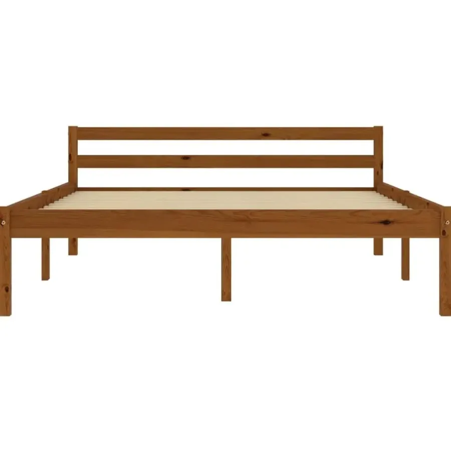 vidaXL - Bed frame - Honingbruin - Massief grenenhout - 120x200 cm