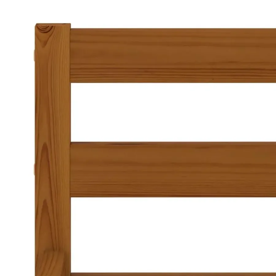 vidaXL - Bed frame - Honingbruin - Massief grenenhout - 120x200 cm