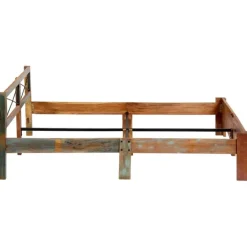 Twijfelaars-vidaXL - Bed frame - Multikleur - Massief gerecycled hout - 180x200 cm