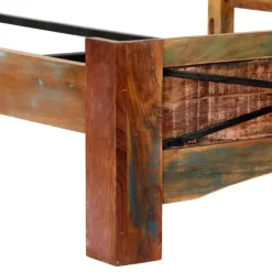 Twijfelaars-vidaXL - Bed frame - Multikleur - Massief gerecycled hout - 180x200 cm