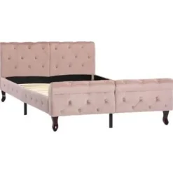 vidaXL - Bed frame - Roze - Fluweel - 120x200 cm