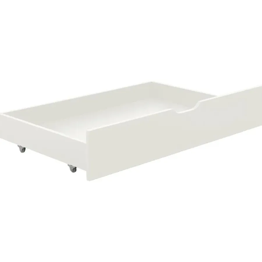 vidaXL - Bed frame incl. lades - Wit - Massief grenenhout - 90x200 cm