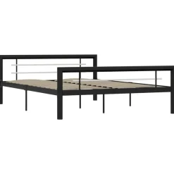 Twijfelaars-vidaXL - Bed frame met hoofdeinde - Wit - Massief grenenhout - 140x190 cm