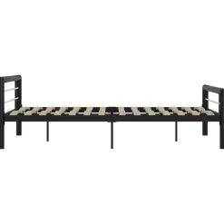 Twijfelaars-vidaXL - Bed frame met hoofdeinde - Wit - Massief grenenhout - 140x190 cm