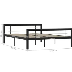 Twijfelaars-vidaXL - Bed frame met hoofdeinde - Wit - Massief grenenhout - 140x190 cm
