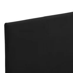 1-Persoons Bedden-vidaXL - Bed frame met hoofdeinde - Zwart - Stof - 90x200 cm