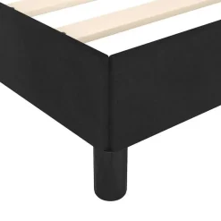 Twijfelaars-vidaXL - Bed frame met hoofdeinde - Zwart - Fluweel - 120 x 200 cm