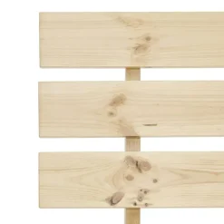 Twijfelaars-vidaXL - Bed frame met hoofdbord - Wit - Massief grenenhout - 140x200 cm
