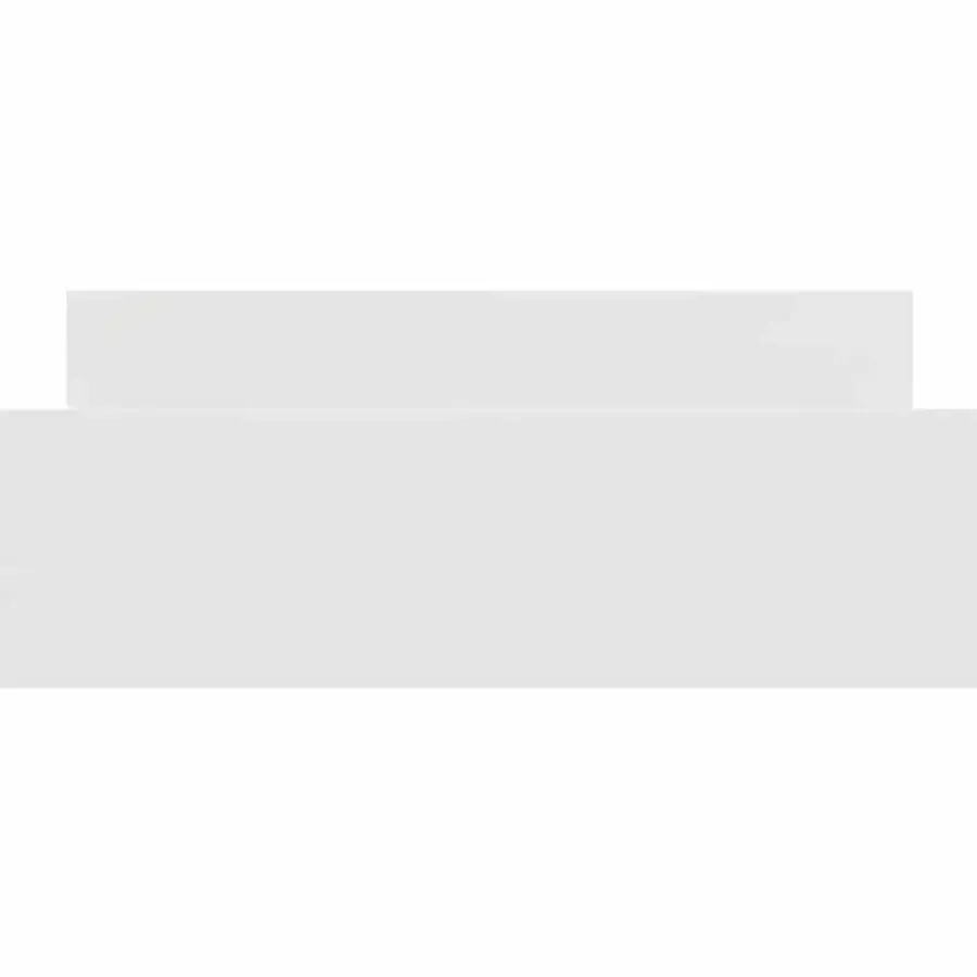 Twijfelaars-vidaXL - Bed frame met hoofd- en voeteneinde - Wit - 140x200 cm