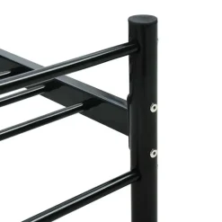 vidaXL - Bed frame met hoofdeinde - Zwart - Metaal - 100x200 cm