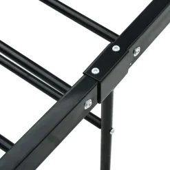 vidaXL - Bed frame met hoofdeinde - Zwart - Metaal - 100x200 cm