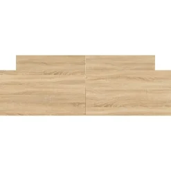 vidaXL - Bed frame met hoofd- en voeteneinde - Sonoma eikenkleur - 160x200 cm