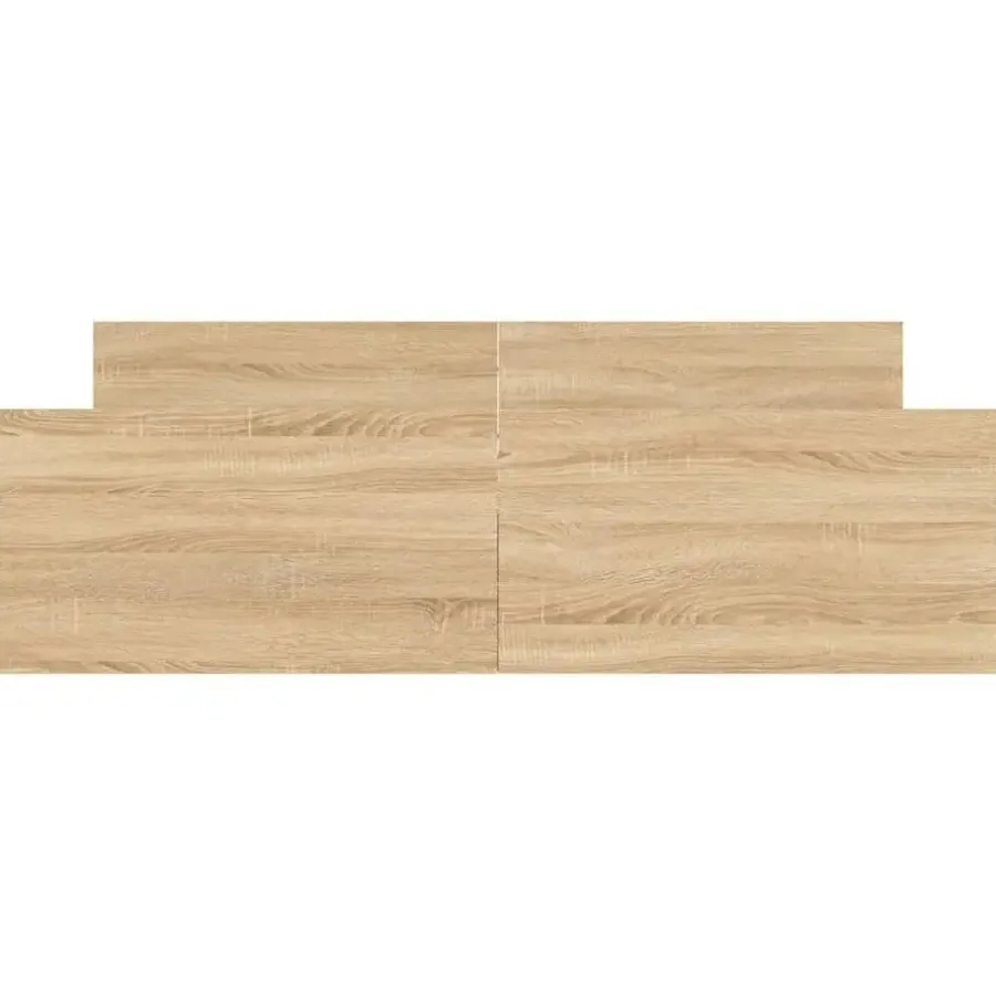 vidaXL - Bed frame met hoofd- en voeteneinde - Sonoma eikenkleur - 160x200 cm