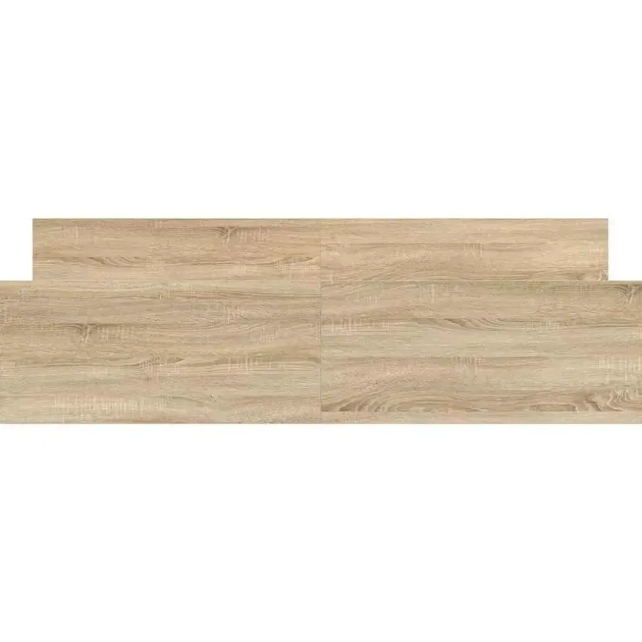 vidaXL - Bed frame met hoofd- en voeteneinde - Sonoma eikenkleur - 160x200 cm