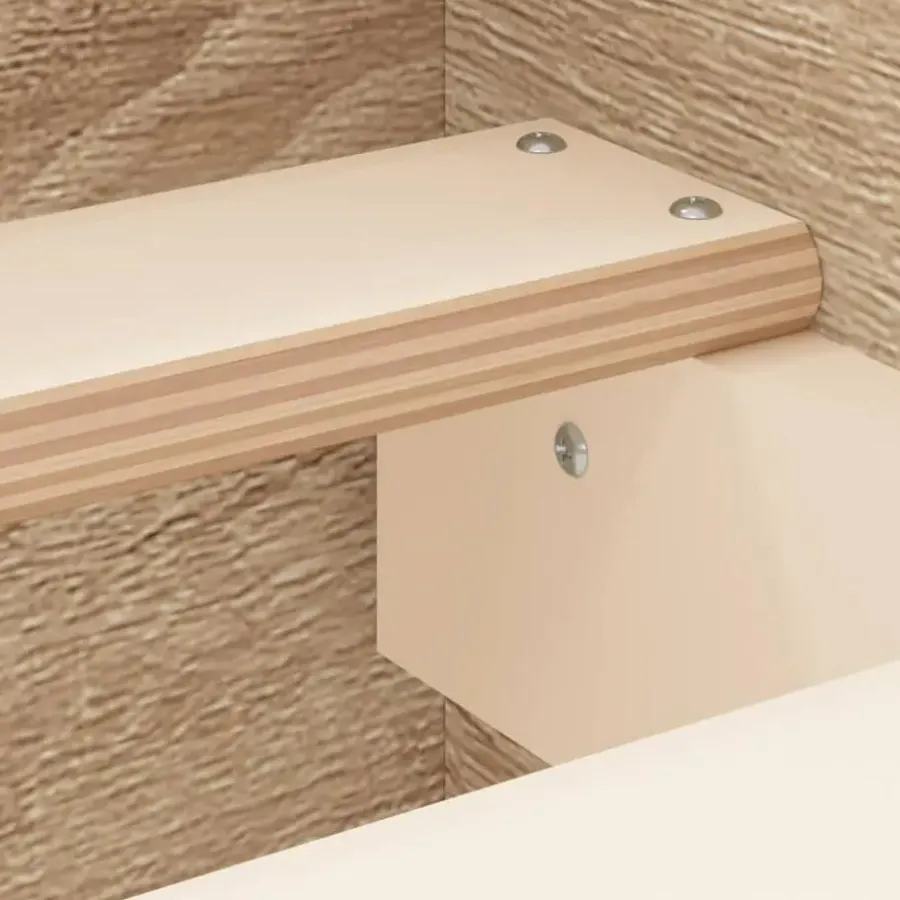 vidaXL - Bed frame met hoofd- en voeteneinde - Sonoma eikenkleur - 160x200 cm