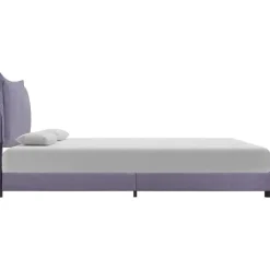 vidaXL - Bed frame met hoofdbord - Lichtgrijs - Stof - 140x200 cm