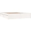 Twijfelaars-vidaXL - Bed frame met lades - wit - Massief grenenhout - 120x200 cm
