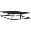 Twijfelaars-vidaXL - Bed frame met latternbodem - Zwart - Metaal - 120x200 cm