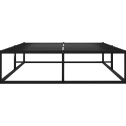 Twijfelaars-vidaXL - Bed frame met latternbodem - Zwart - Metaal - 120x200 cm