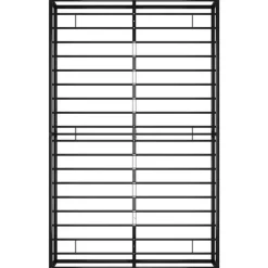 Twijfelaars-vidaXL - Bed frame met latternbodem - Zwart - Metaal - 120x200 cm