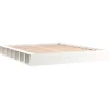 vidaXL - Bed frame met opbergruimte - Wit - Massief hout - 140x200 cm