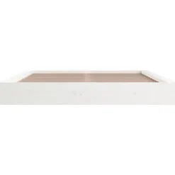 vidaXL - Bed frame met opbergruimte - Wit - Massief hout - 140x200 cm