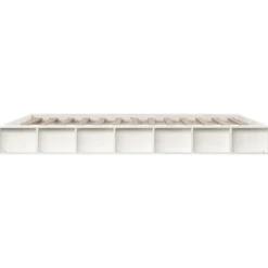 vidaXL - Bed frame met opbergruimte - Wit - Massief hout - 140x200 cm