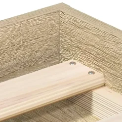 Twijfelaars-vidaXL - Bed frame met opbergruimte - Sonoma eikenkleurig - Hout - 200x200 cm