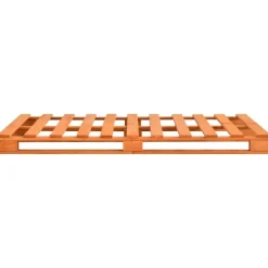 Twijfelaars-vidaXL - Bed frame pallet - Bruin - Massief grenenhout - 160x200 cm